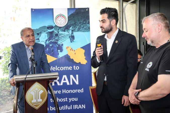 بدرقه کاروان موتورسواران لهستانی با پیام دوستی، قدردانی و معرفی زیبایی‌های ایران