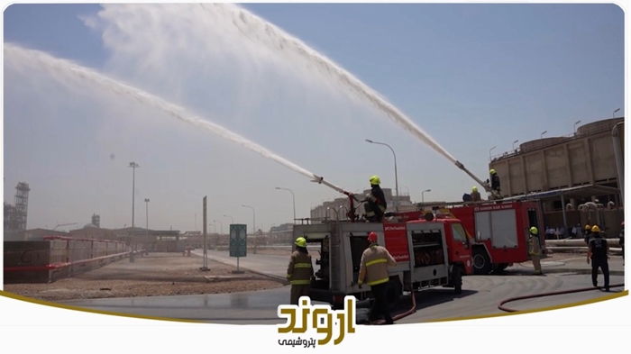 مانور عملیات آب رسانی به ماشین های آتش نشانی در زمان قطع منابع آب از شرکت تامین کننده تیرماه ۱۴۰۴