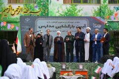 زنگ مدرسه شهید رحمانی به یاد ۶ شهید دانش‌آموز جنگ ۱۲ روزه نواخته شد