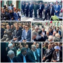 عطرافشانی گلزار شهدای ساری با حضور رئیس بنیاد شهید و امور ایثارگران کشور و مدیرعامل بیمه دی