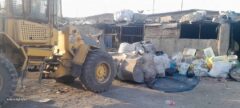 ‍ جمع‌آوری دو مرکز غیرمجاز پسماند خشک در خلازیر جنوبی