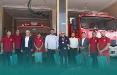 تقدیر شرکت مبین انرژی خلیج فارس از آتش‌نشانان عسلویه و نخل تقی