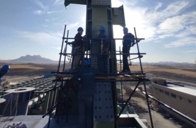 پیشرفت پروژه عظیم فولاد کردستان در قاب تصویر / آغاز مرحله دوم نصب اجزاء کوره پیشرفت پروژه عظیم فولاد کردستان در قاب تصویر / آغاز مرحله دوم نصب اجزاء کوره