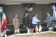 آیین تکریم و معارفه فرمانده پایگاه بسیج پتروشیمی کارون برگزار شد