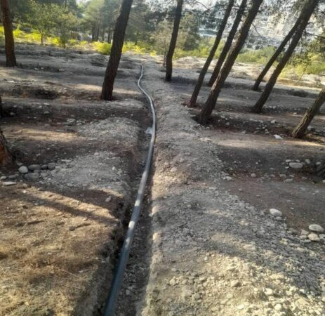 پیشرفت اجرای عملیات آبرسانی در بوستان جنگلی لویزان