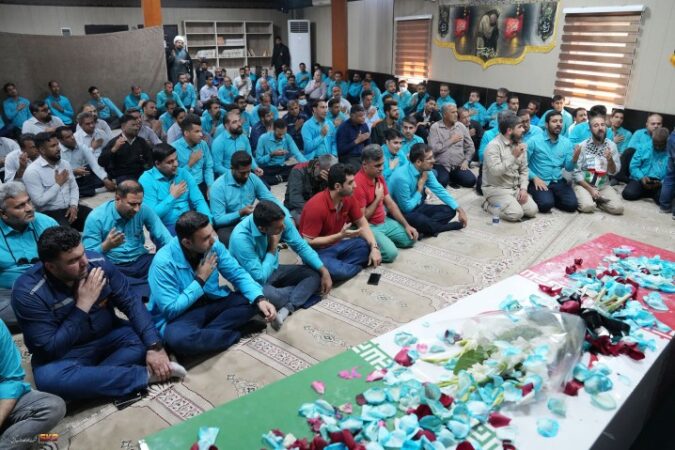 شهید گمنام میهمان کارکنان فولاد کاوه