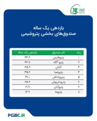 «پتروفارس» رتبه اول بازدهی در بین صندوق‌های پتروشیمی