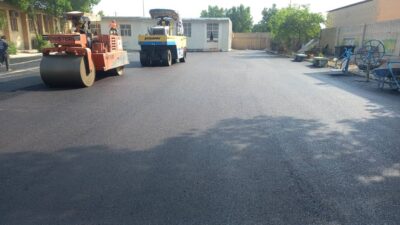 اتمام عملیات آسفالت‌ مدرسه استثنایی شمیم تا دوازدهم آذر