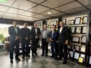 بازدید مدیران بانك صنعت و معدن از شعبه كرمانشاه و واحد تولیدی مارپیچ باختر
