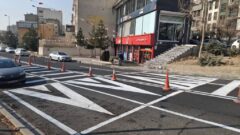 ۱۷۰ متر مربع رنگ‌آمیزی سرعت‌گیر و خطوط کاهنده سرعت در سطح منطقه ۵