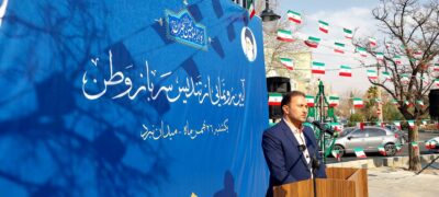 رونمایی از تندیس «سرباز وطن»؛ نماد ایستادگی در قلب منطقه ۱۴ تهران