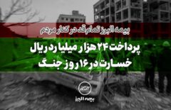 بیمه البرز تمام قد در کنار مردم؛ پرداخت ۲۴ هزار میلیارد ریال خسارت در ۱۶ روز جنگ