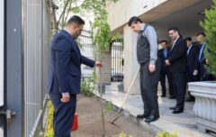 آیین کاشت نهال به یاد قائد شهید ملت و شهدای گرانقدر جنگ رمضان