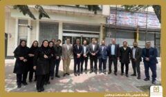 بازدید معاون مهندسی و پشتیبانی بانك صنعت و معدن از چند شعبه استانی این بانك