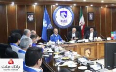 دیدار مدیرعامل بانک ملت با مدیرعامل ایران خودرو -حمایت از واحدهای تولیدی و صنعتی بزرگ در اولویت برنامه های بانک ملت