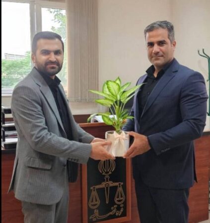 گرامیداشت قوه قضاییه با حضور مدیر بیمه دی استان گلستان در دادسرای شهرستان گرگان