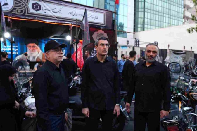 حضور دکتر علی ابدالی در موکب بانک سینا