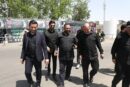 بازدید معاون هماهنگی سپاه استان ایلام از محل استقرار اتوبوس‌های زائرین در منطقه۹