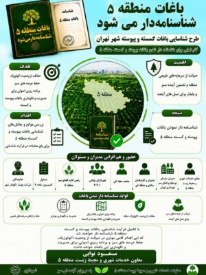 گام نهایی برای شناسنامه‌دار شدن باغات پیوسته و گسسته منطقه۵؛ هم‌افزایی مدیران برای رفع موانع شناسایی